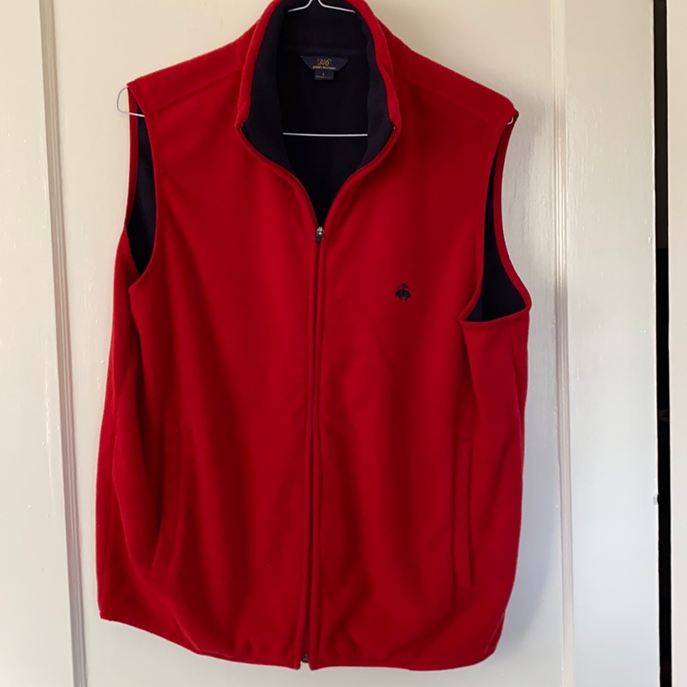 Brooks Brothers - Red and navy vest. Size large. EUC